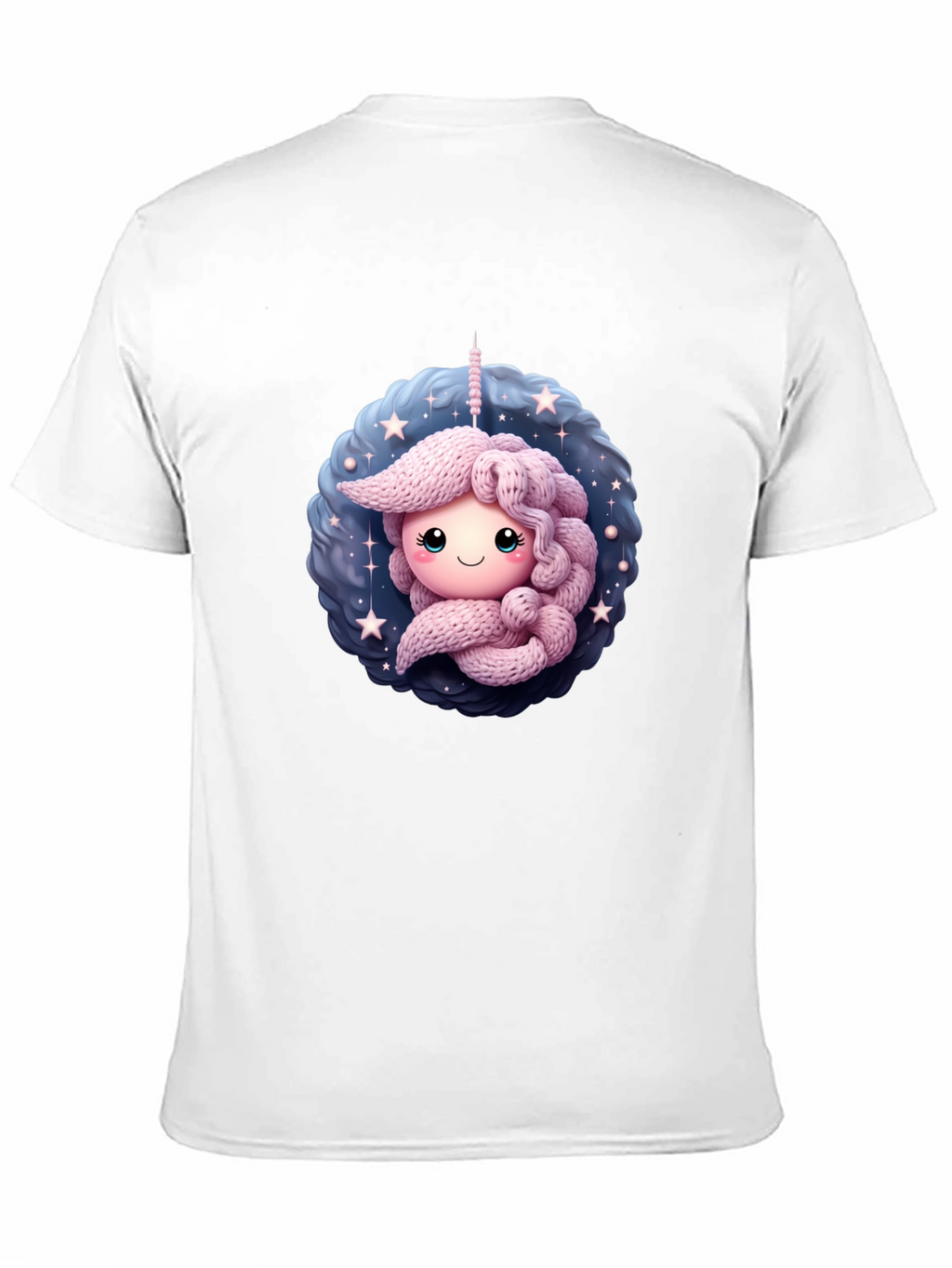 Cute Unicorn Black T-Shirt