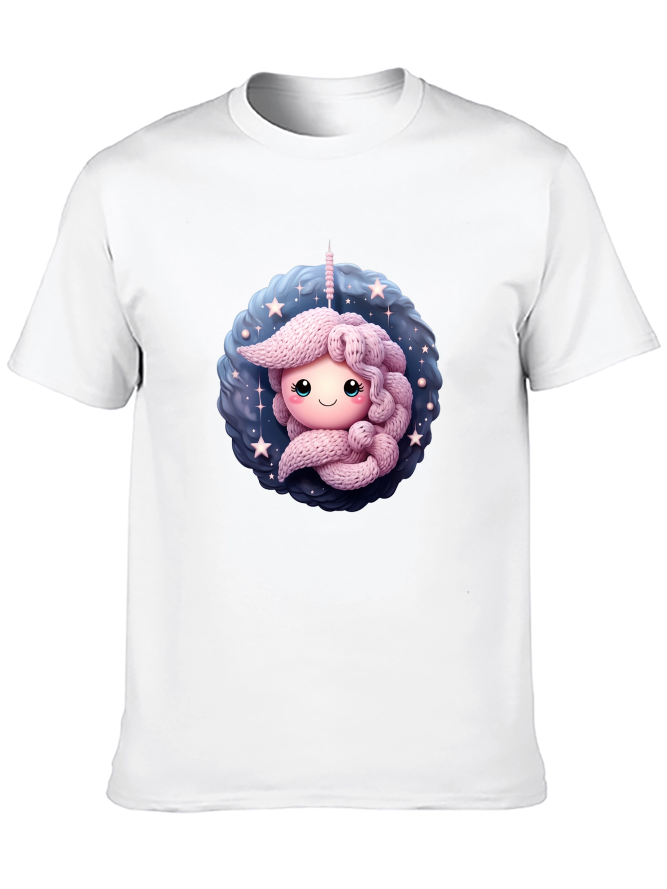 Cute Unicorn Black T-Shirt