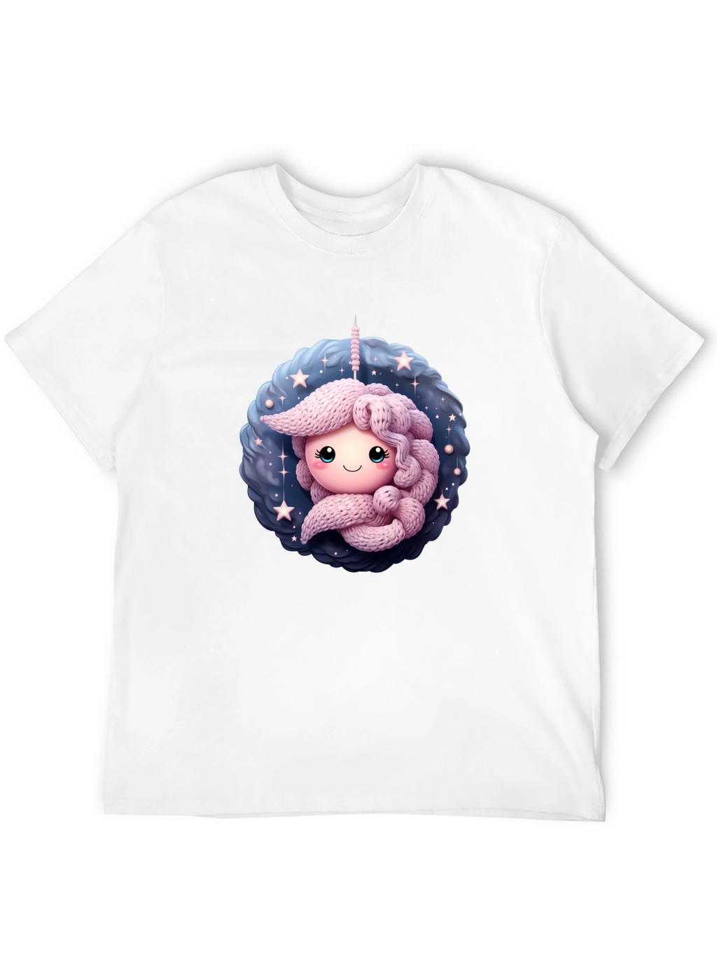 Cute Unicorn Black T-Shirt