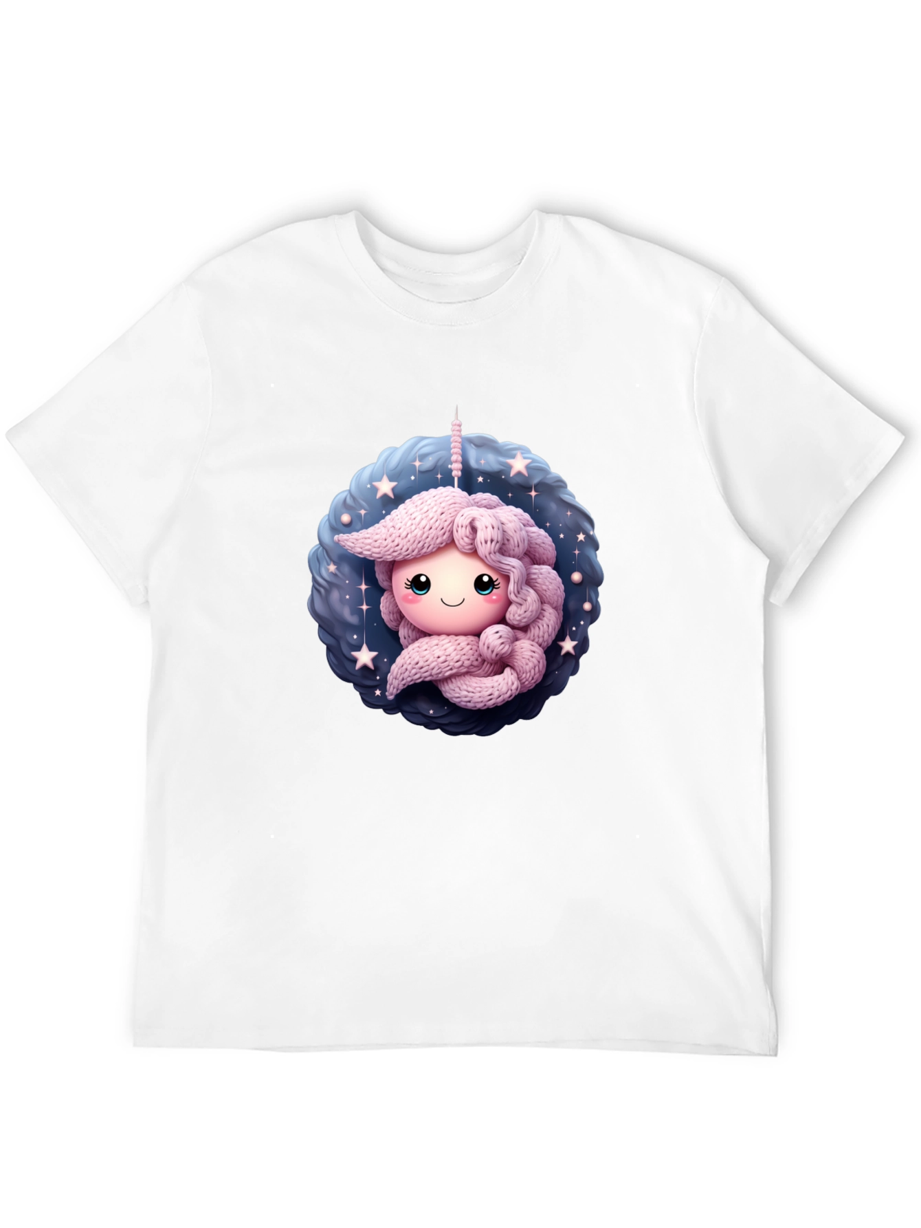 Cute Unicorn Black T-Shirt
