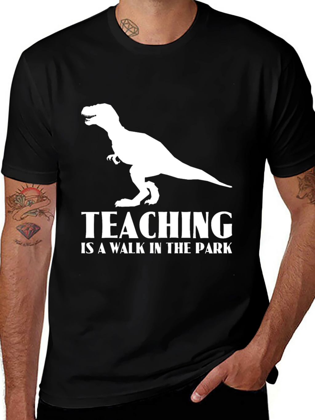 Teaching Dinosaur T-Shirt Funny Teacher Tee