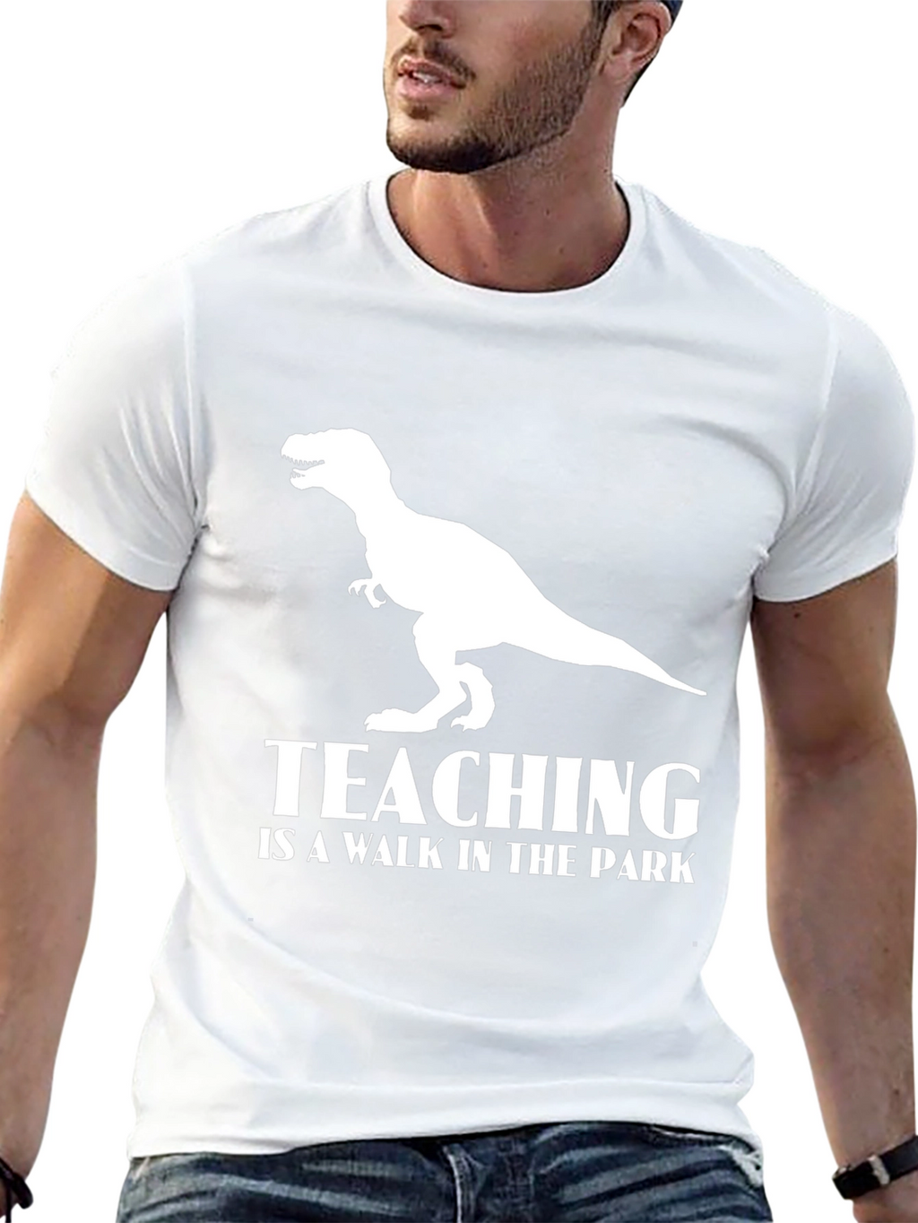 Teaching Dinosaur T-Shirt Funny Teacher Tee