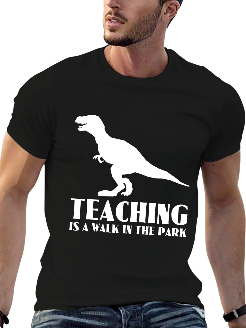 Teaching Dinosaur T-Shirt Funny Teacher Tee