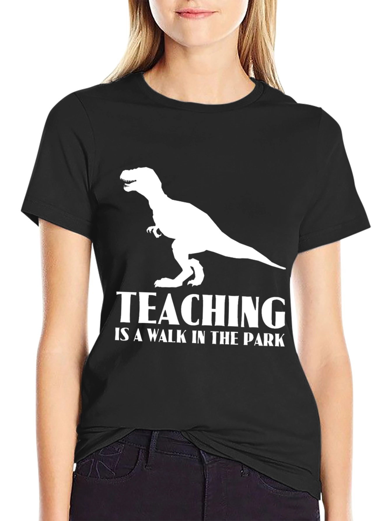 Teaching Dinosaur T-Shirt Funny Teacher Tee
