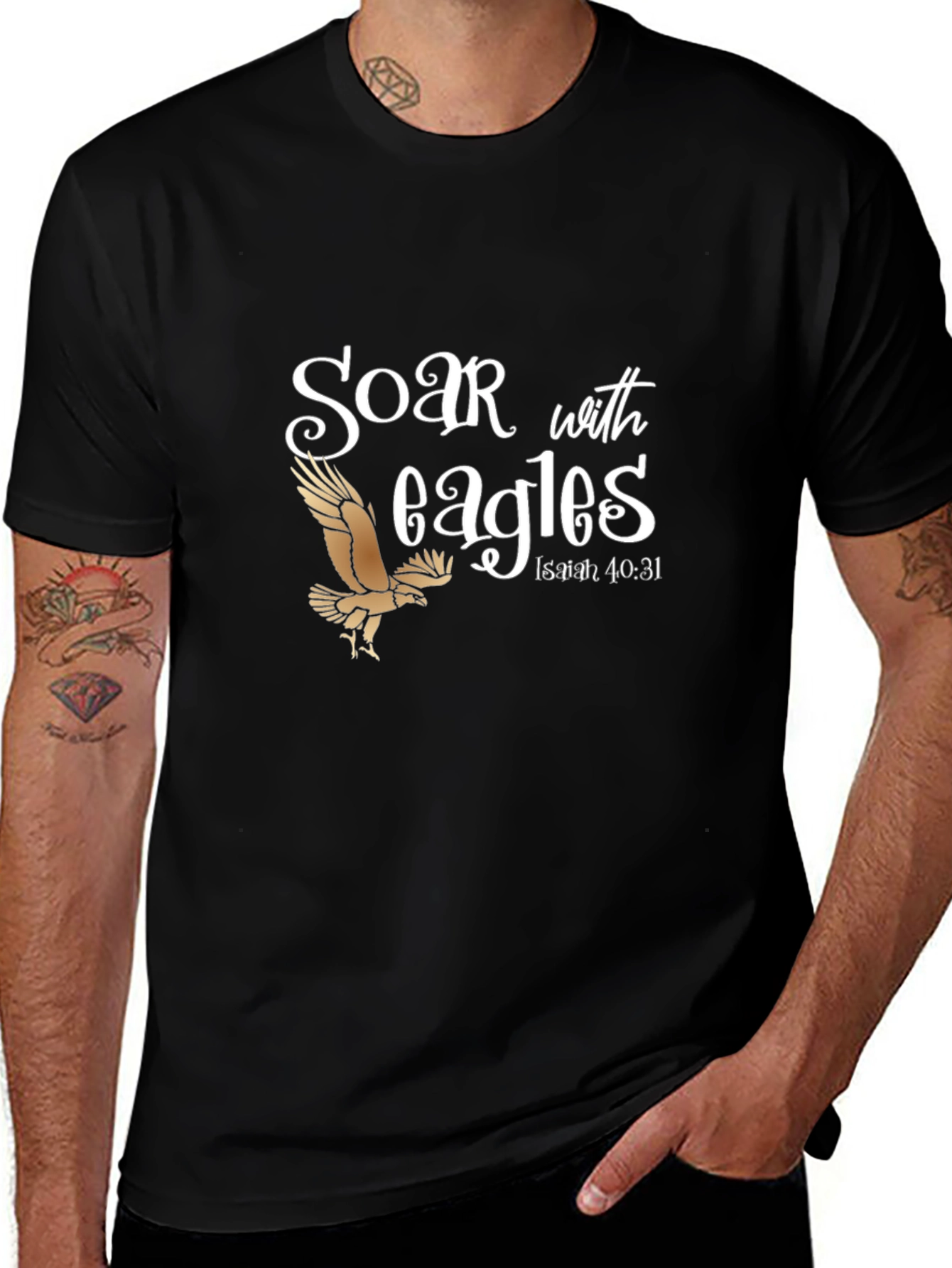 Soar with Eagles Graphic T-Shirt - Isaiah 40:31