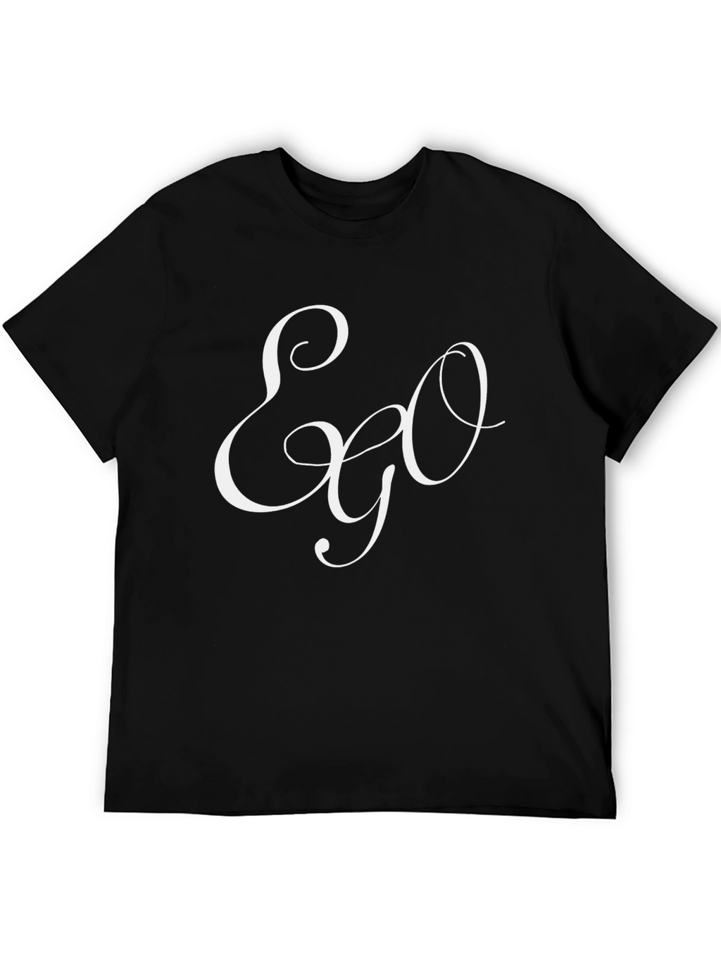 Ego Script Black T-Shirt - Stylish & Comfortable