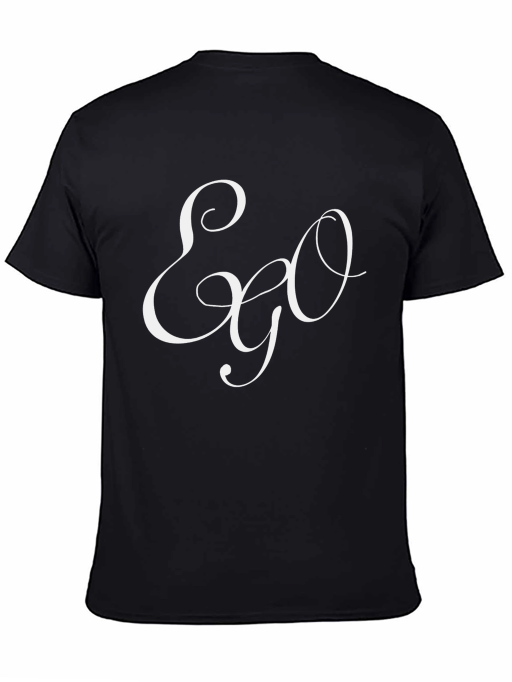 Ego Script Black T-Shirt - Stylish & Comfortable