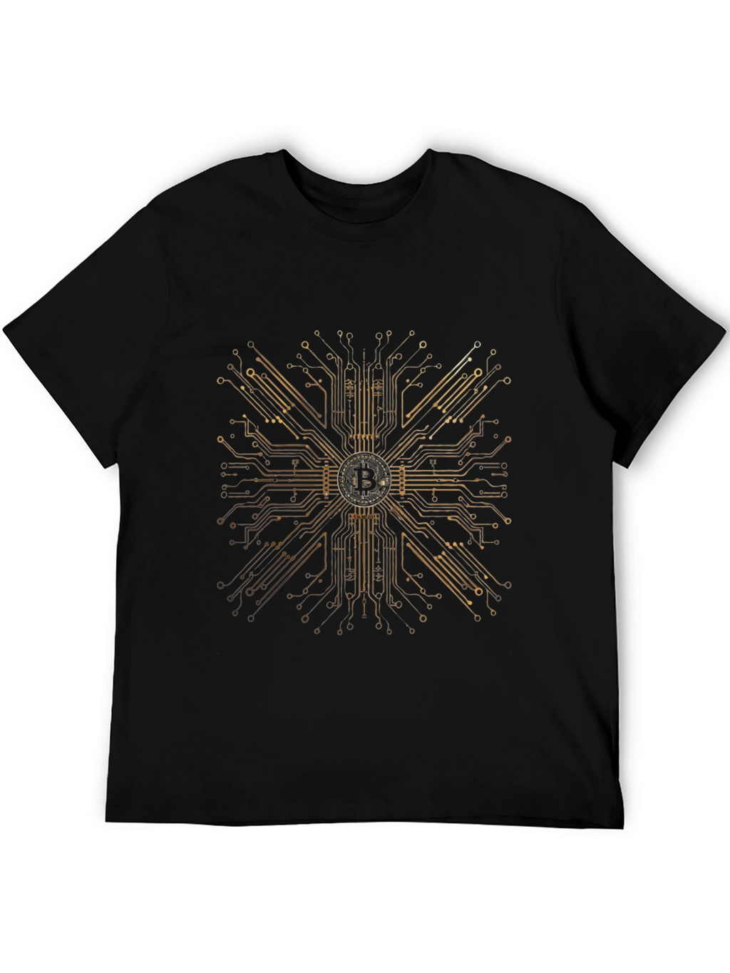 Bitcoin Circuit Board Graphic T-Shirt