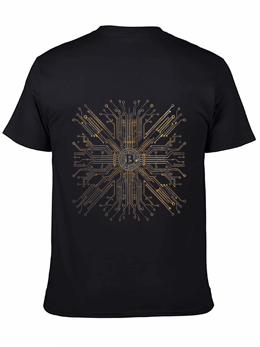 Bitcoin Circuit Board Graphic T-Shirt