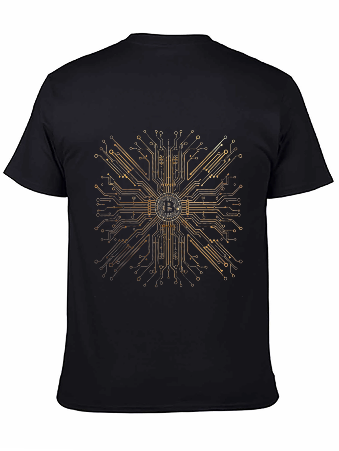 Bitcoin Circuit Board Graphic T-Shirt