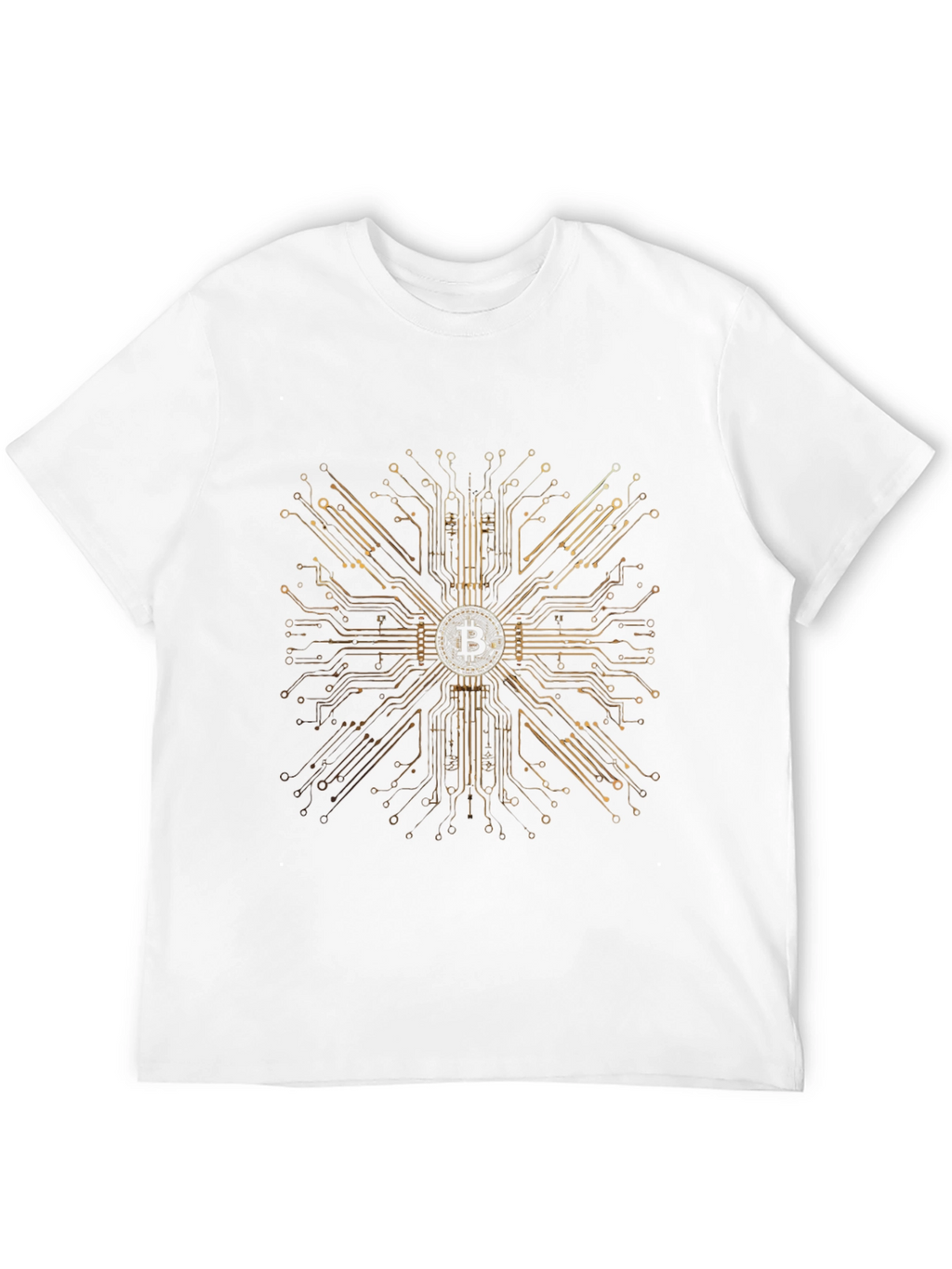 Bitcoin Circuit Board Graphic T-Shirt