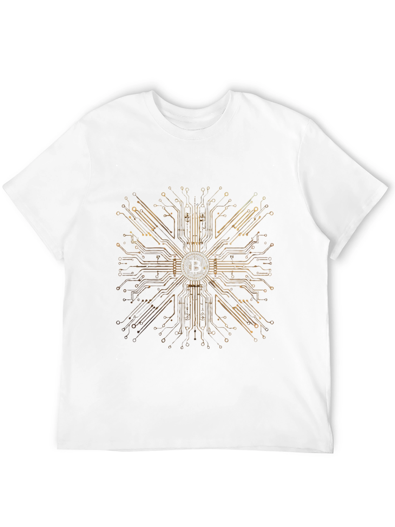 Bitcoin Circuit Board Graphic T-Shirt