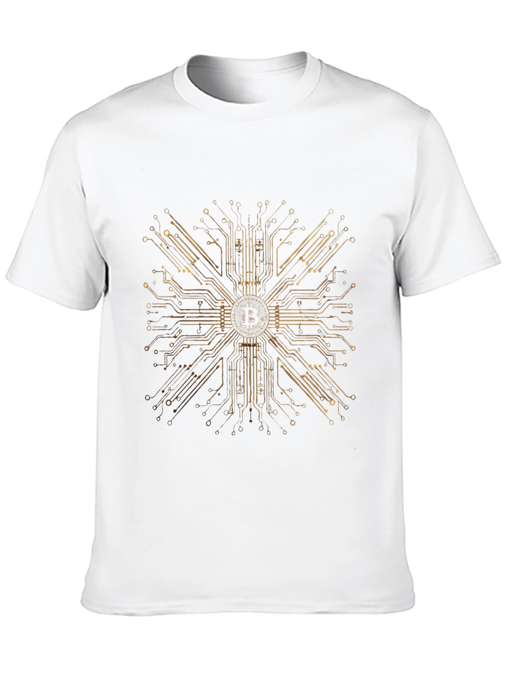 Bitcoin Circuit Board Graphic T-Shirt