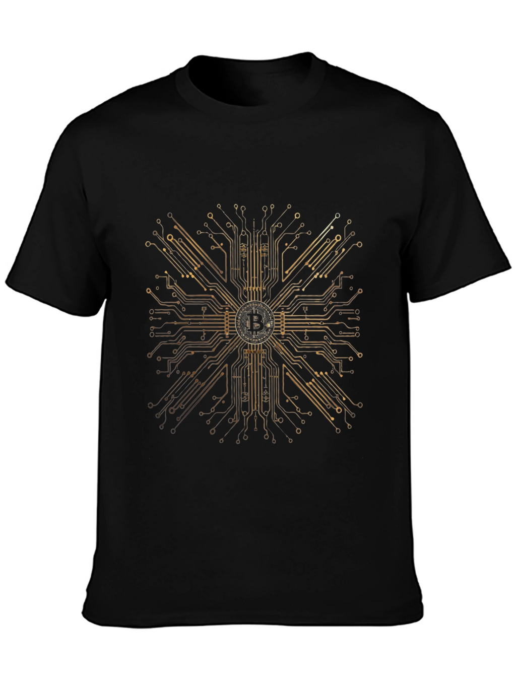 Bitcoin Circuit Board Graphic T-Shirt
