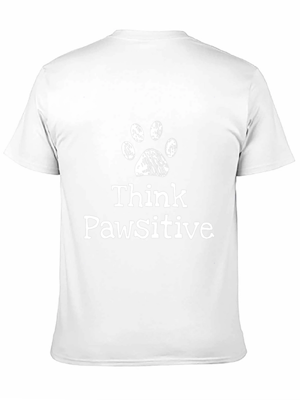 Think Pawsitive Mens Graphic T-Shirt