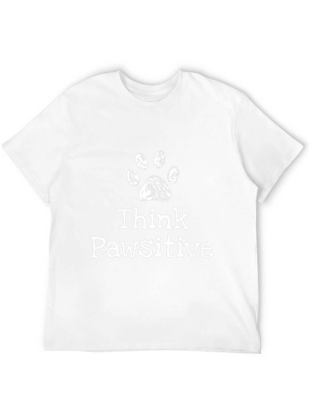 Think Pawsitive Mens Graphic T-Shirt