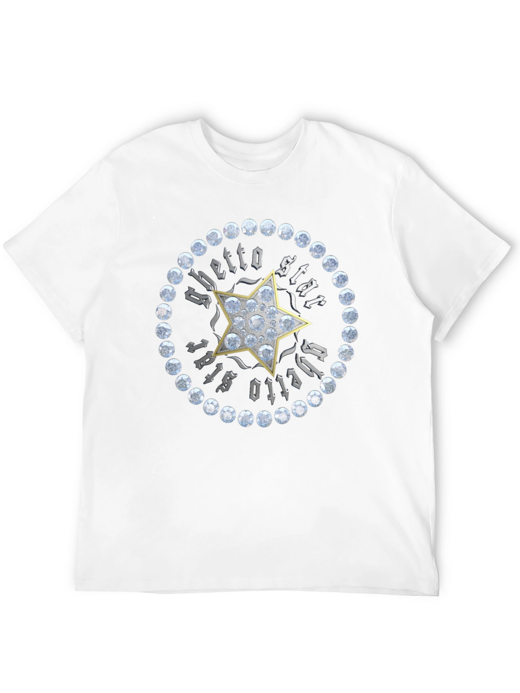 Ghetto Star Graphic Print Mens T-Shirt