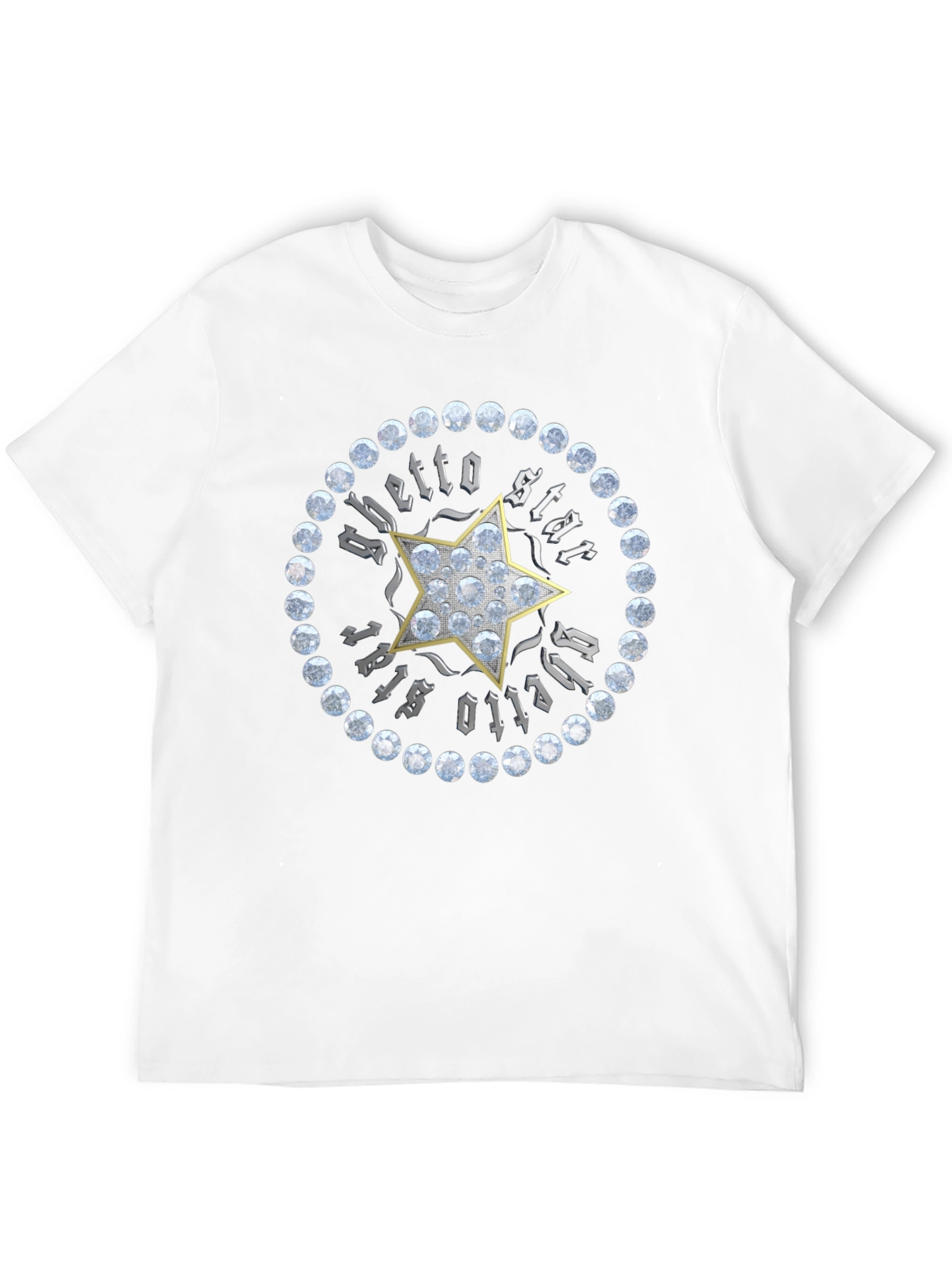 Ghetto Star Graphic Print Mens T-Shirt