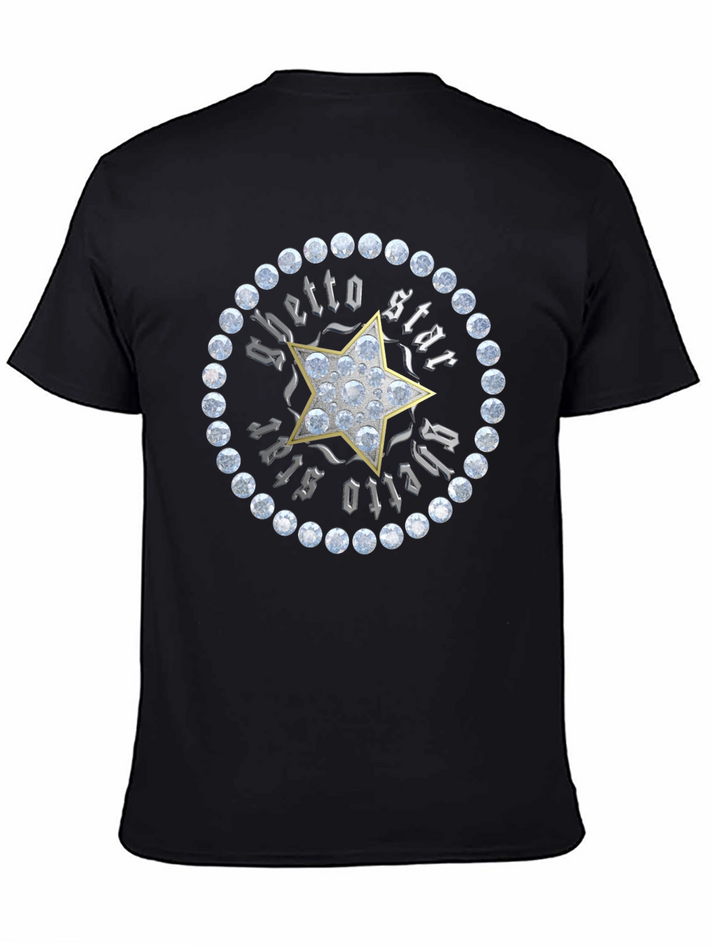 Ghetto Star Graphic Print Mens T-Shirt