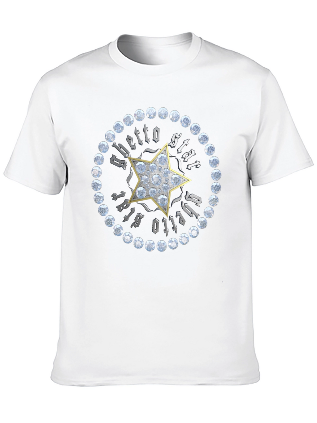 Ghetto Star Graphic Print Mens T-Shirt