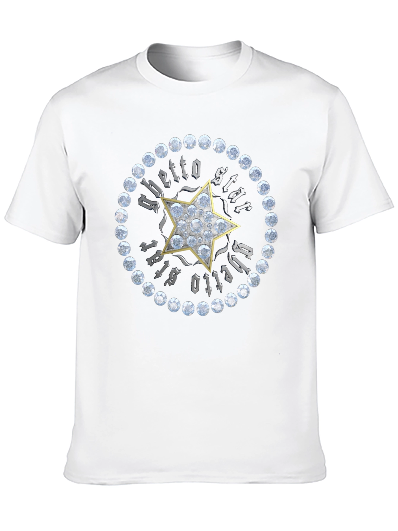 Ghetto Star Graphic Print Mens T-Shirt