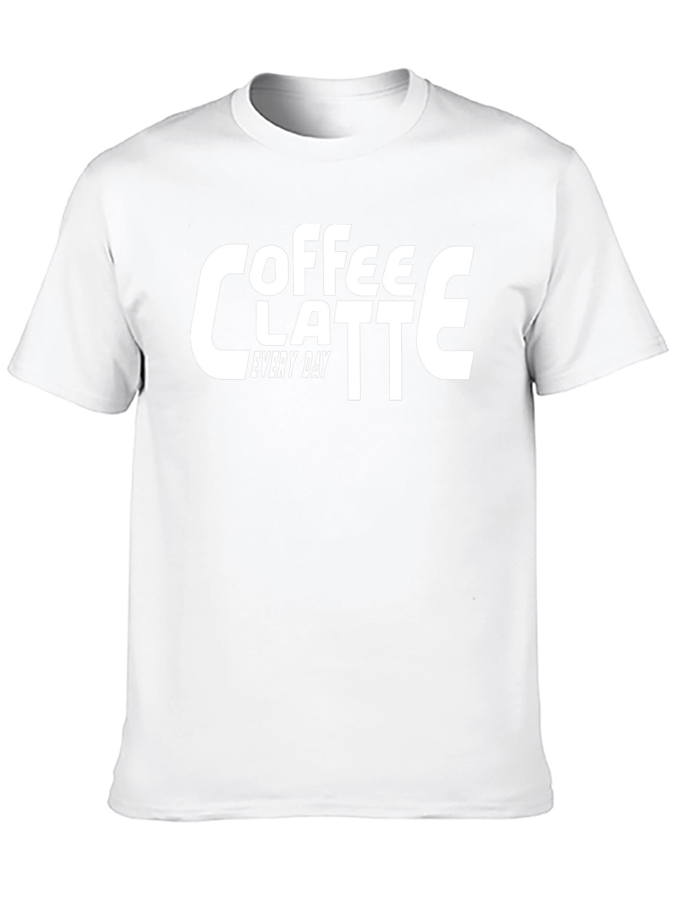 Coffee Latte Every Day Black T-Shirt