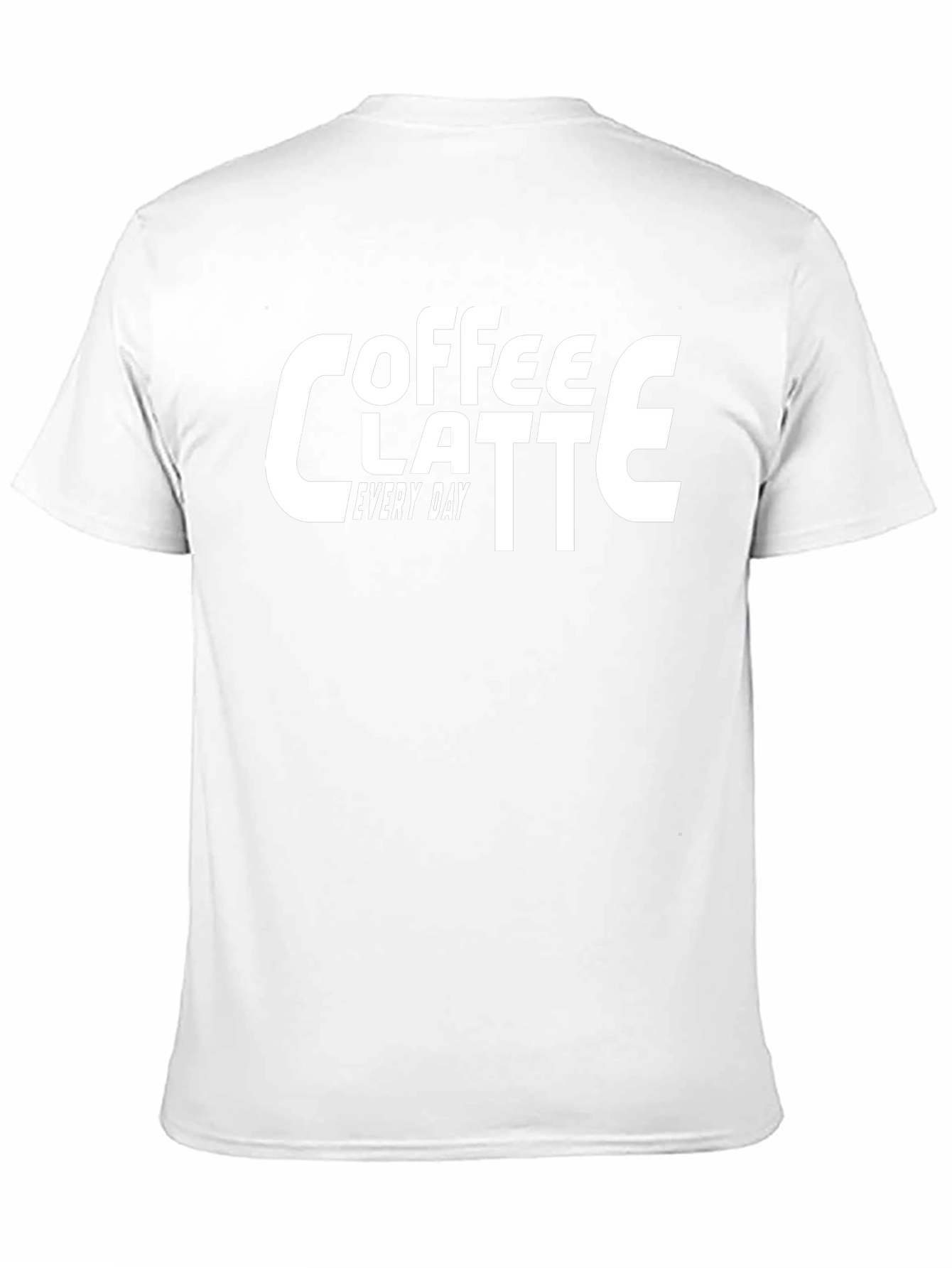 Coffee Latte Every Day Black T-Shirt