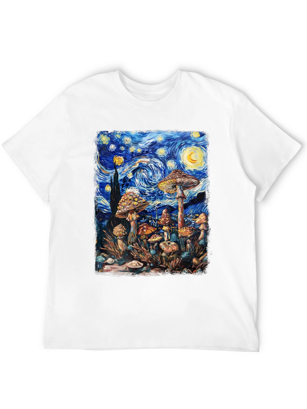 Starry Night Mushroom Tee