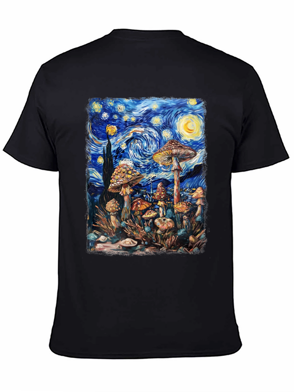 Starry Night Mushroom Tee