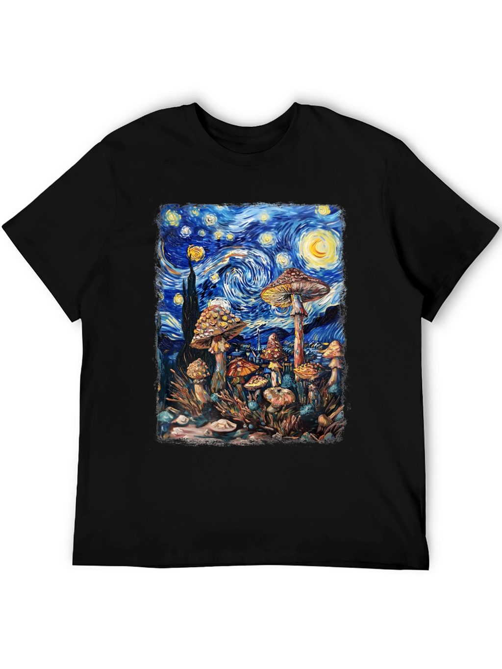 Starry Night Mushroom Tee