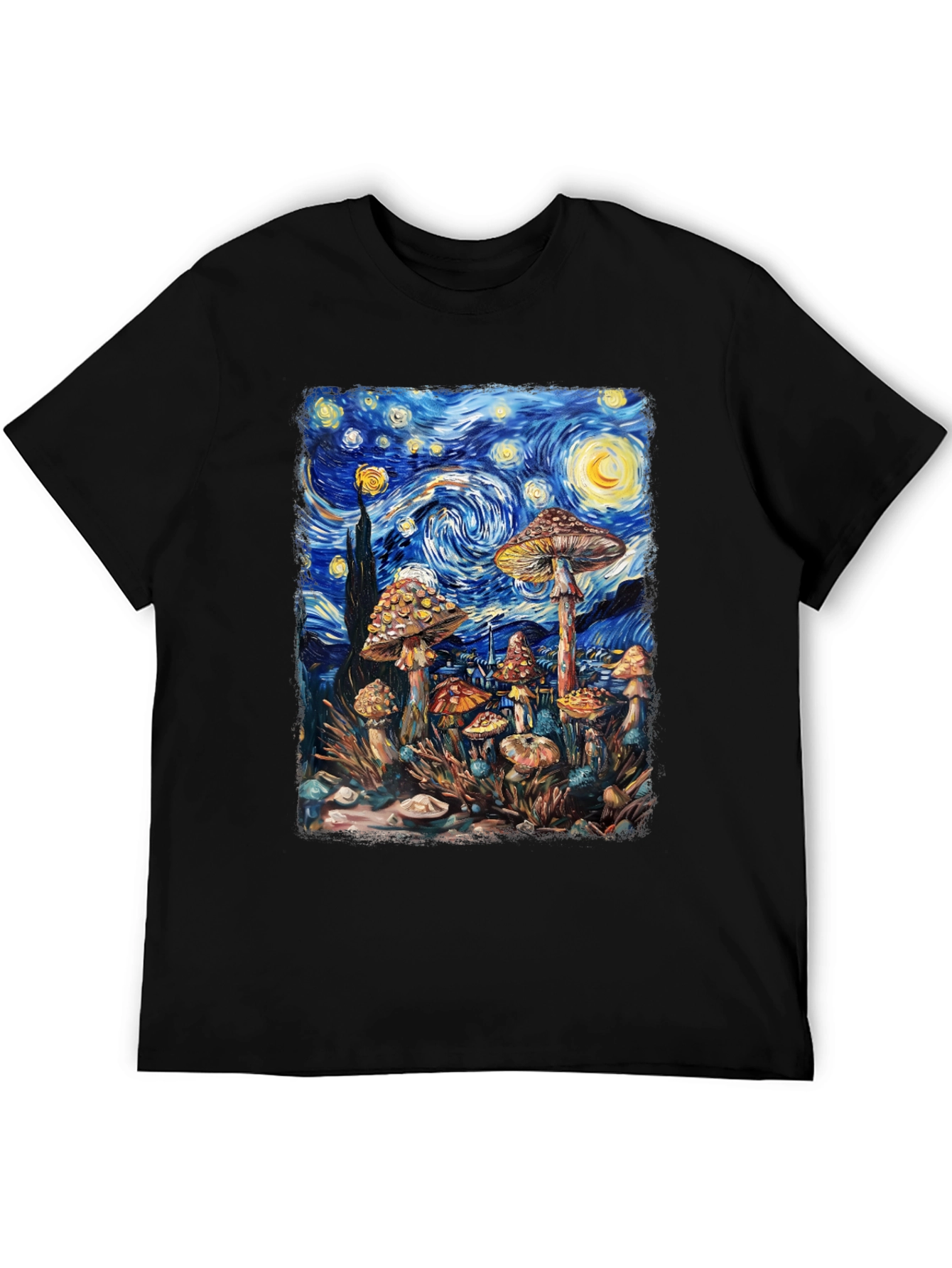 Starry Night Mushroom Tee