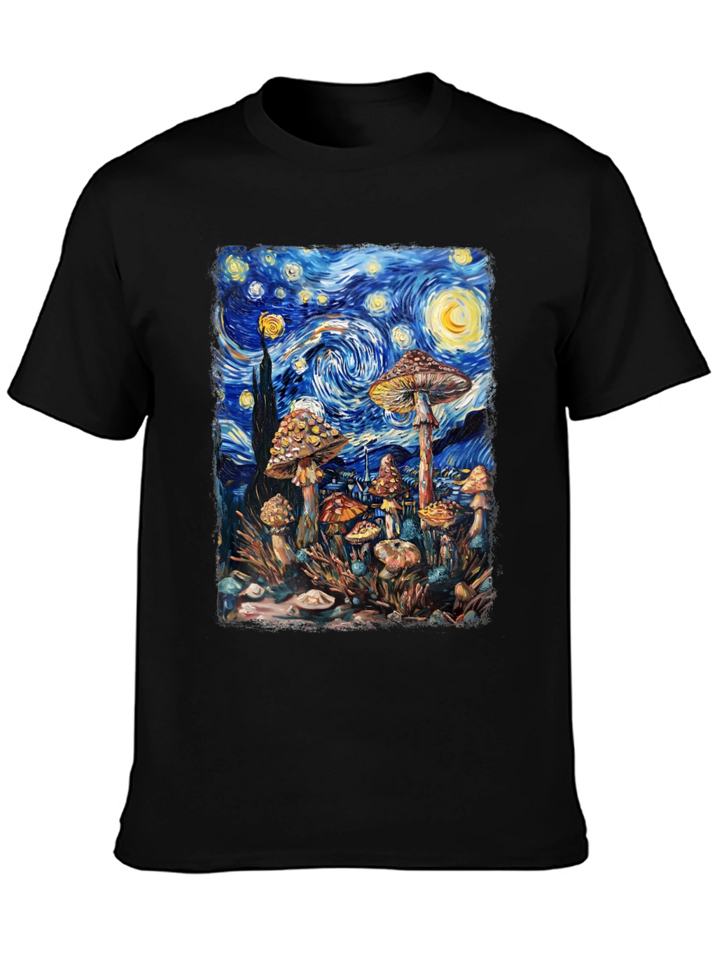 Starry Night Mushroom Tee
