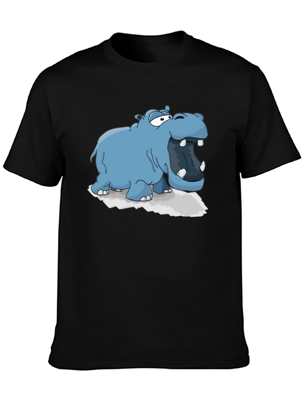 Cartoon Hippo Graphic Tee