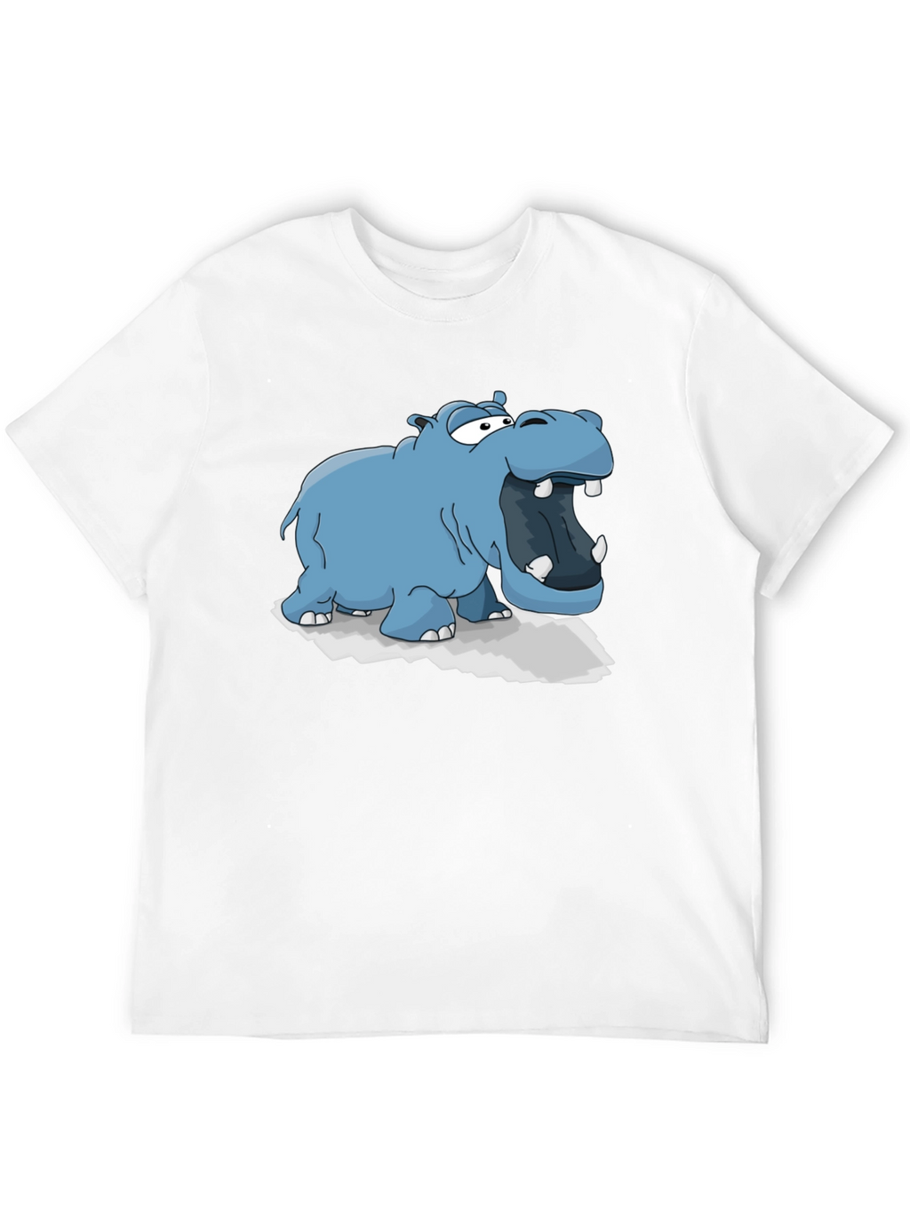 Cartoon Hippo Graphic Tee