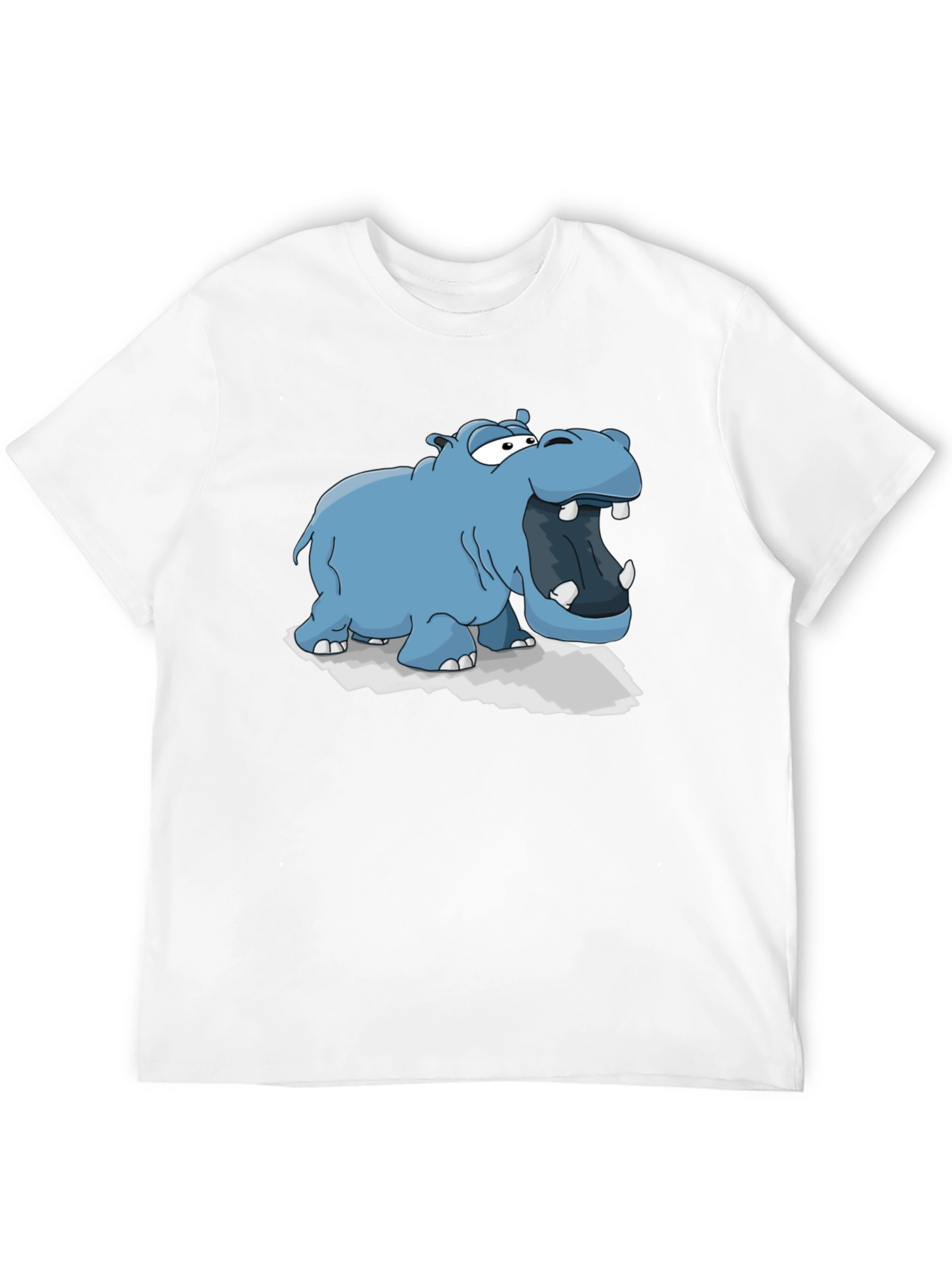 Cartoon Hippo Graphic Tee