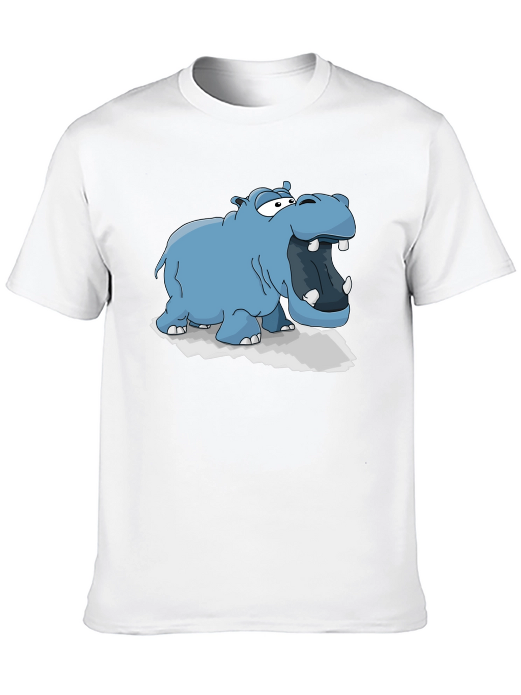 Cartoon Hippo Graphic Tee