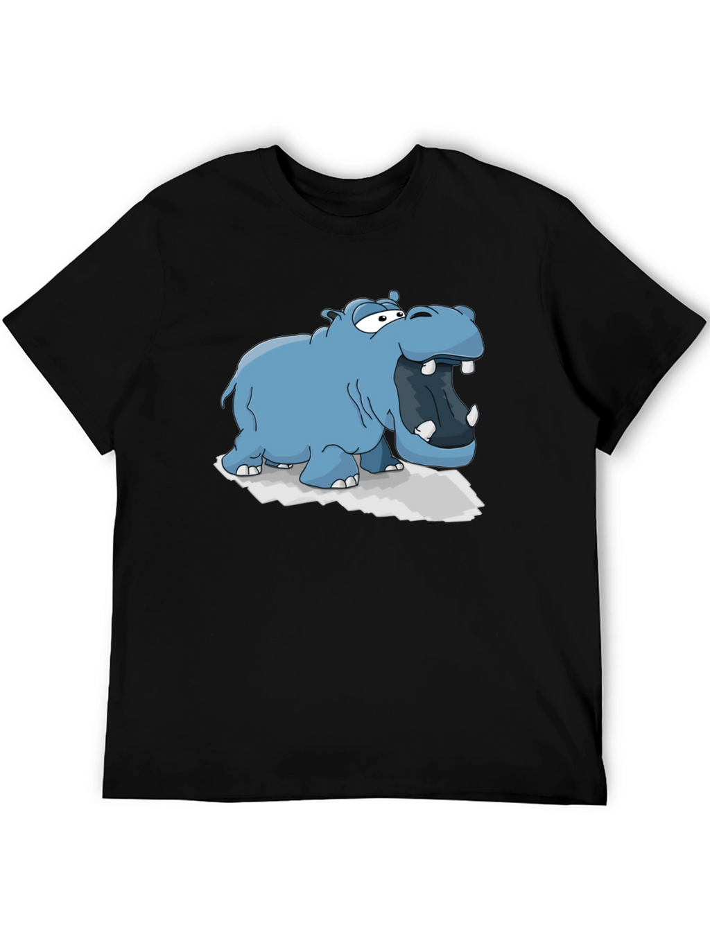 Cartoon Hippo Graphic Tee