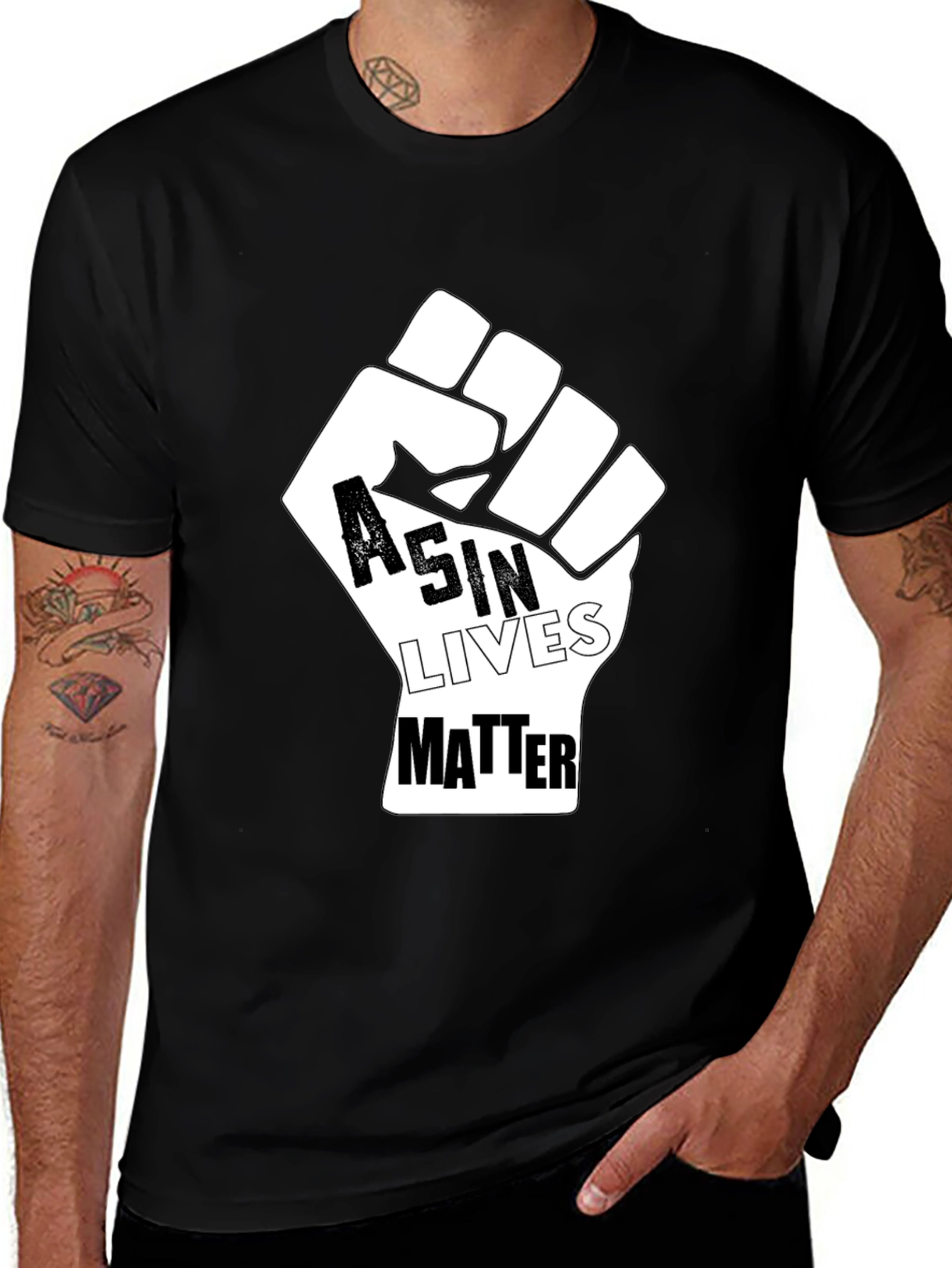 Asin Lives Matter Graphic Tee - Activism Shirt