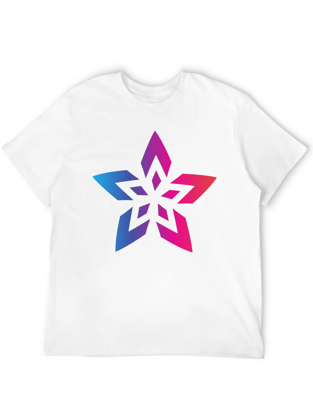 Gradient Star Black T-Shirt