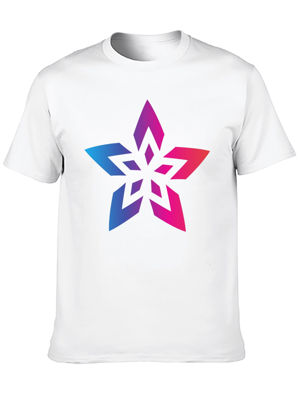 Gradient Star Black T-Shirt