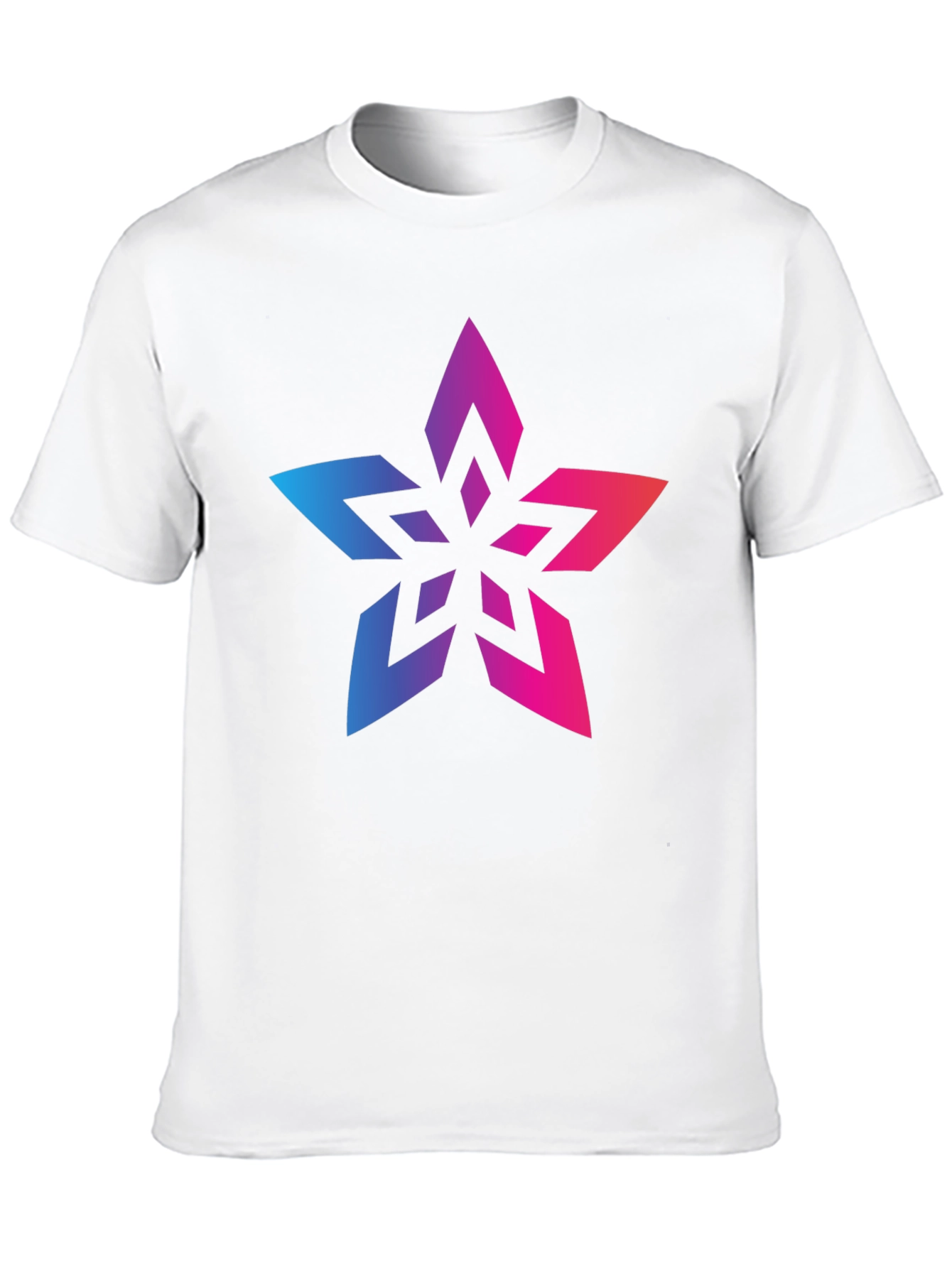 Gradient Star Black T-Shirt