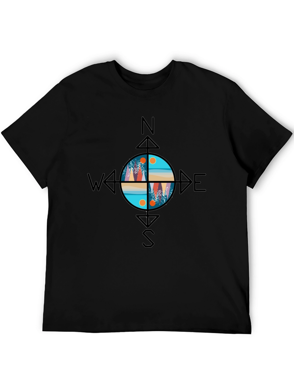 Compass Graphic Tee - Adventure Awaits