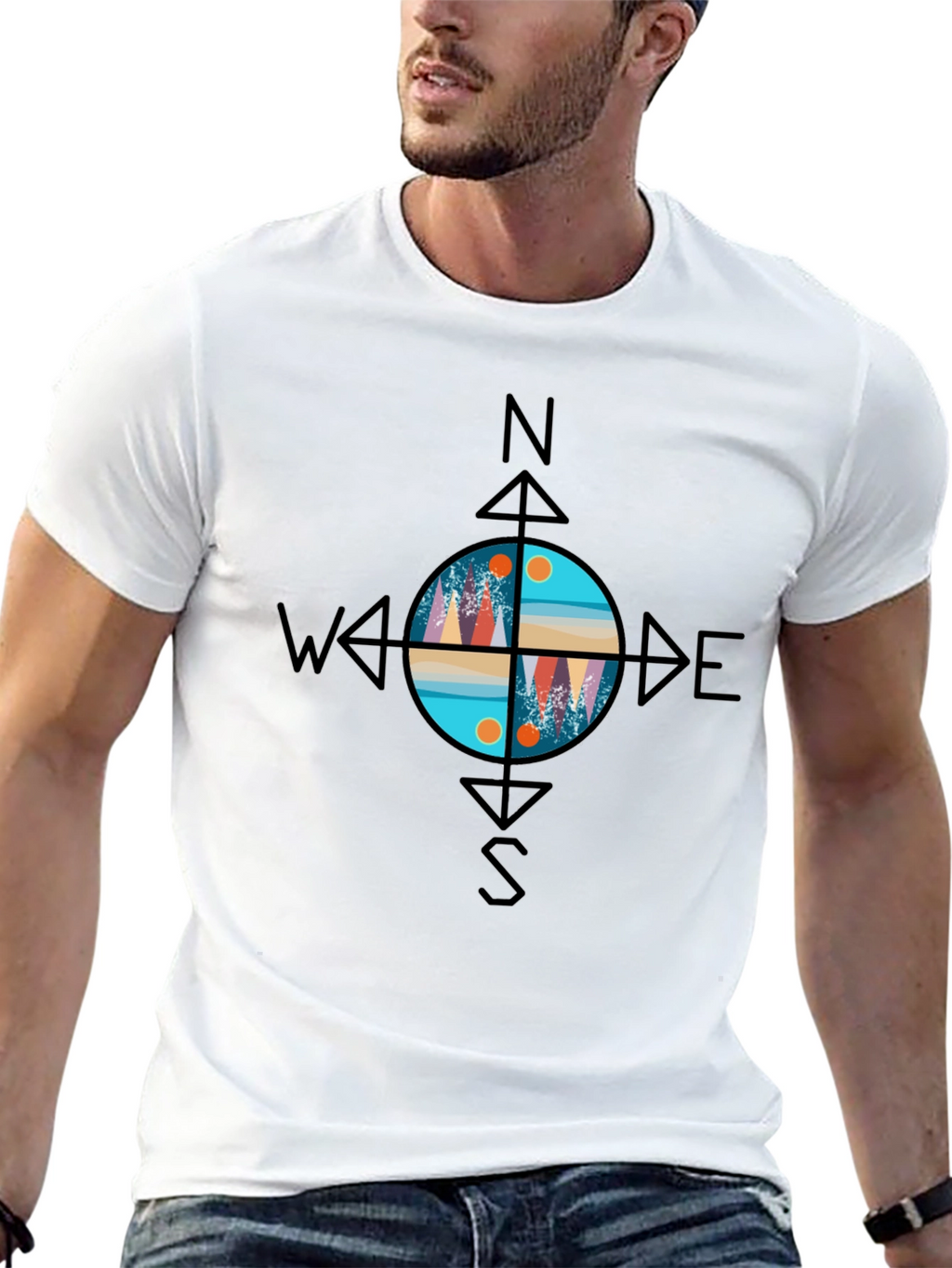 Compass Graphic Tee - Adventure Awaits