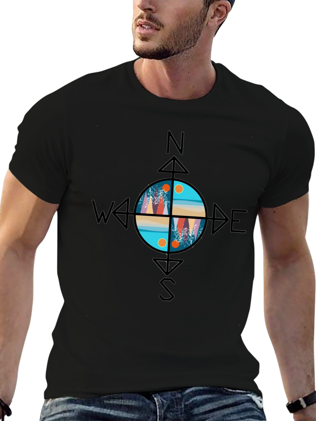 Compass Graphic Tee - Adventure Awaits