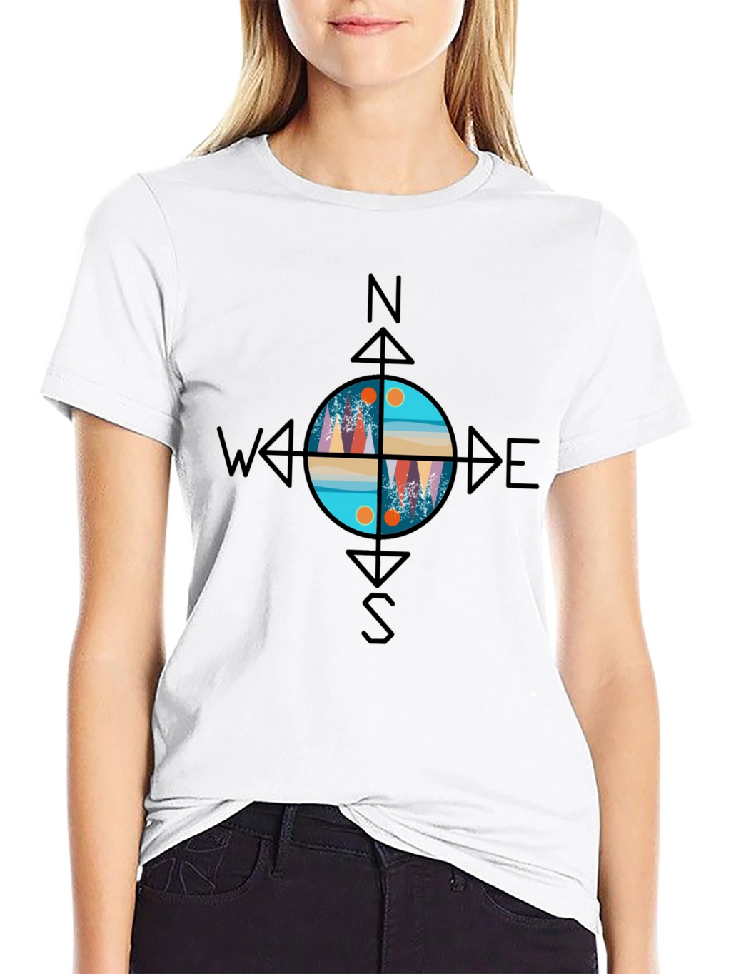 Compass Graphic Tee - Adventure Awaits