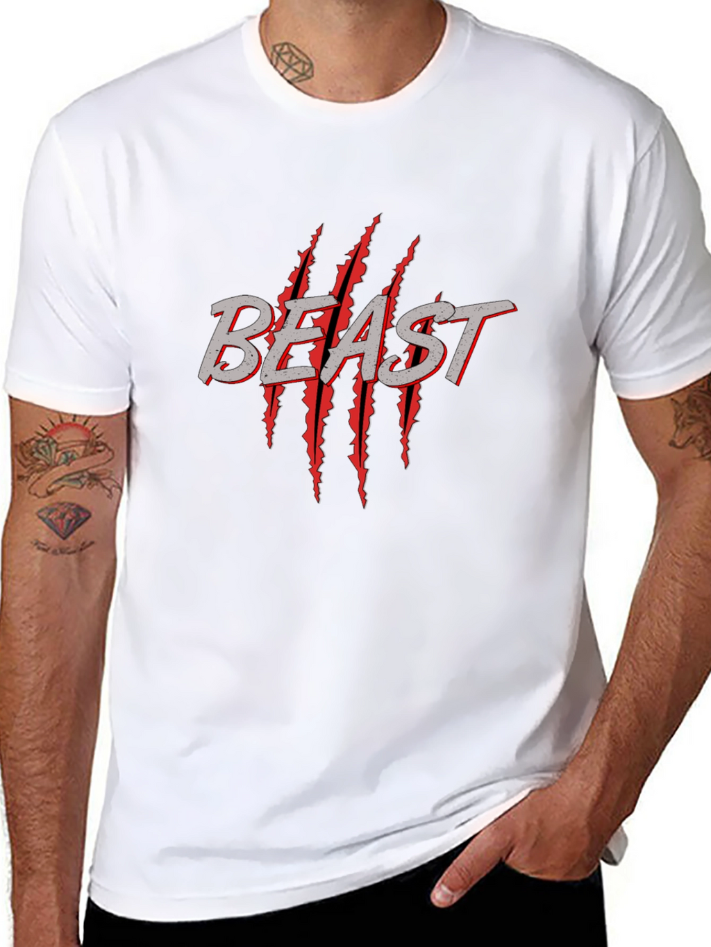 Beast Claw Graphic T-Shirt - Bold Statement Tee