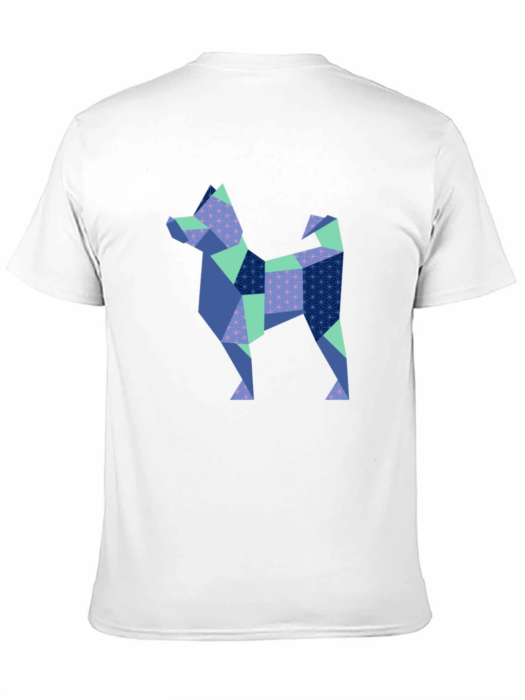 Geometric Dog Print T-Shirt