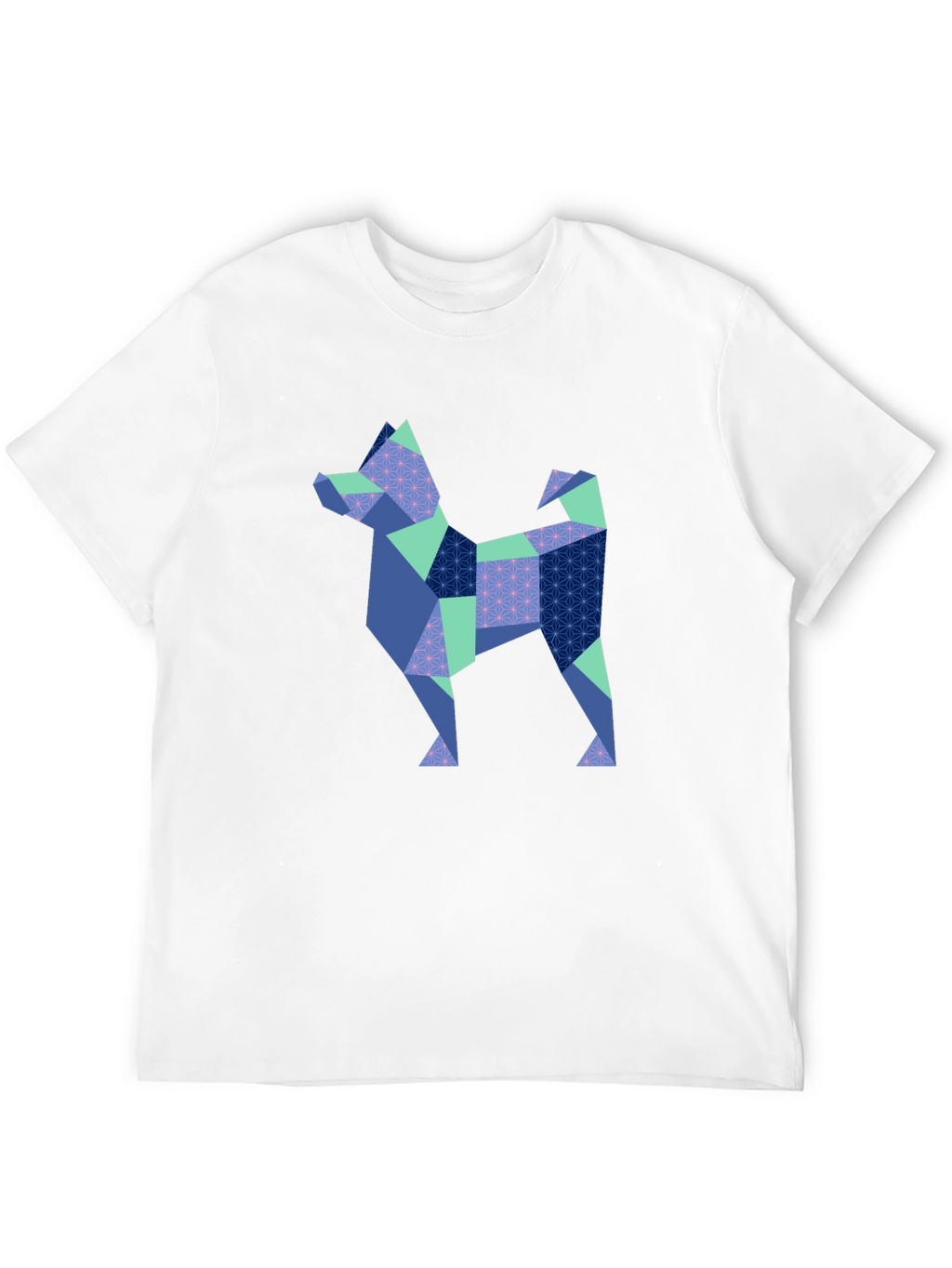 Geometric Dog Print T-Shirt