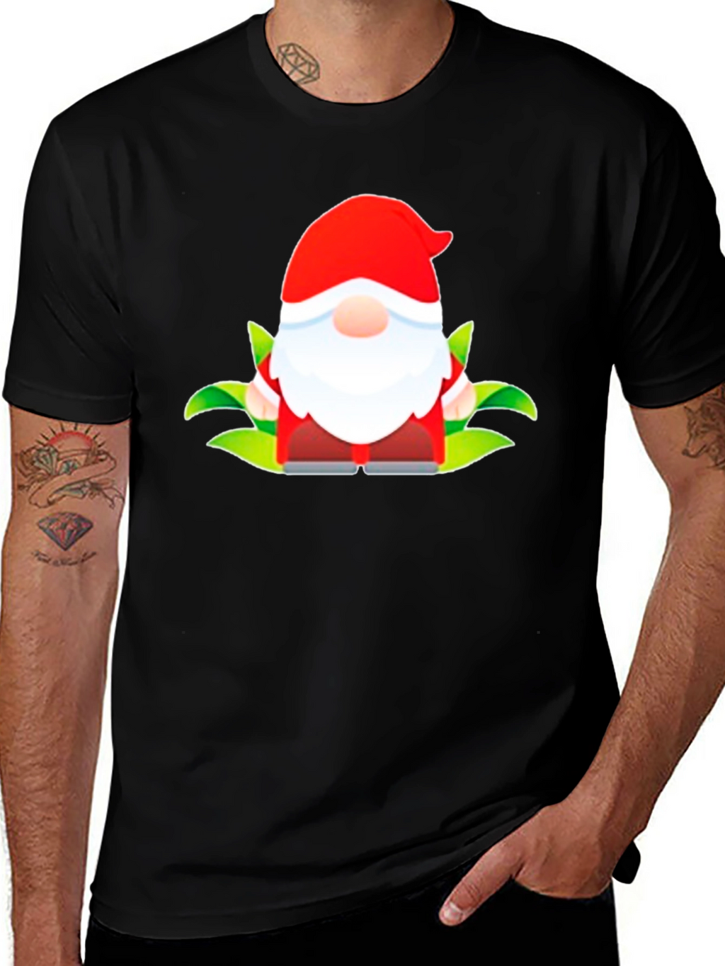 Gnome Graphic Black T-Shirt