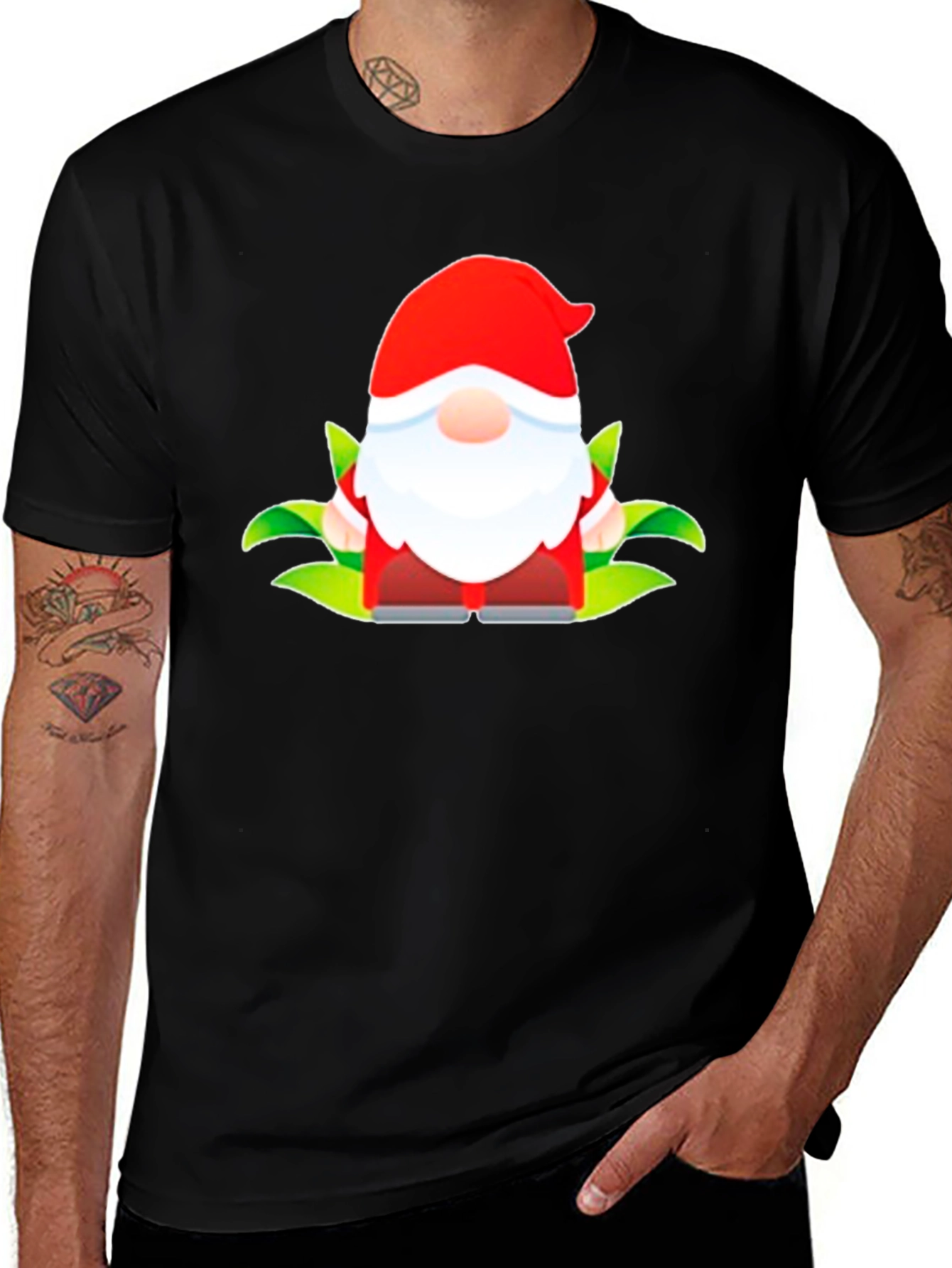 Gnome Graphic Black T-Shirt